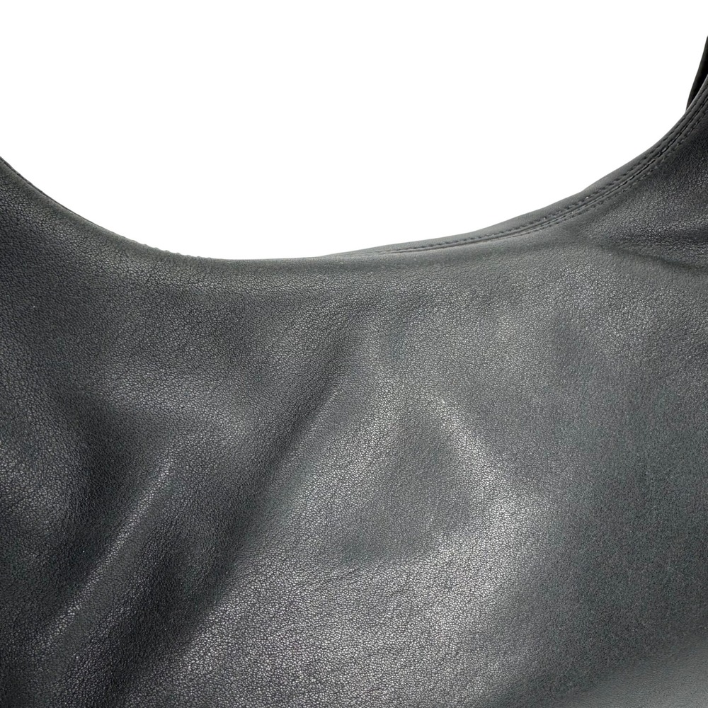 VTG Coach Black Leather Crescent Saddlebag Purse H1D-9718 Turn Lock Crossbody - Picture 3 of 14
